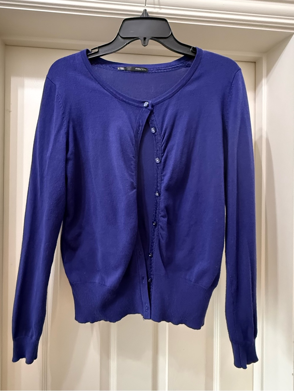 Maurices Women's Button-Front Cardigan - Royal Purple